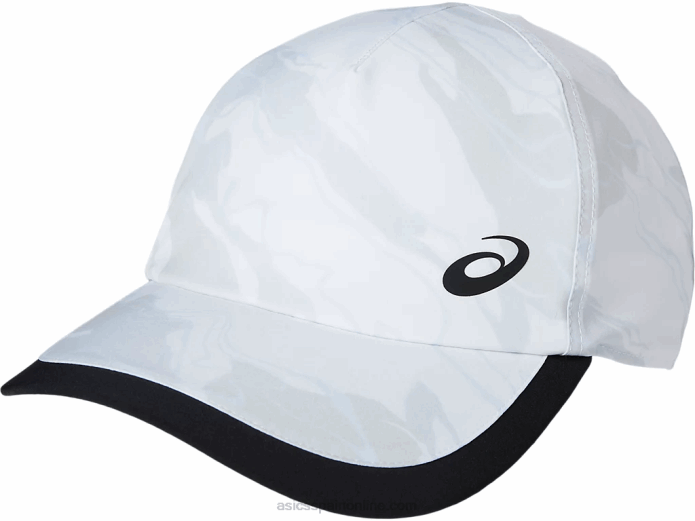 gorra gráfica unisex Asics 4L68174 blanco brillante