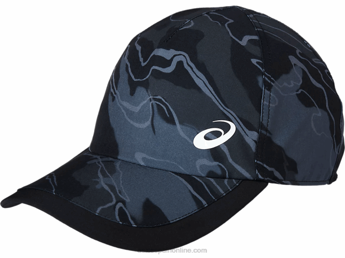 gorra gráfica unisex Asics 4L68186 rendimiento negro