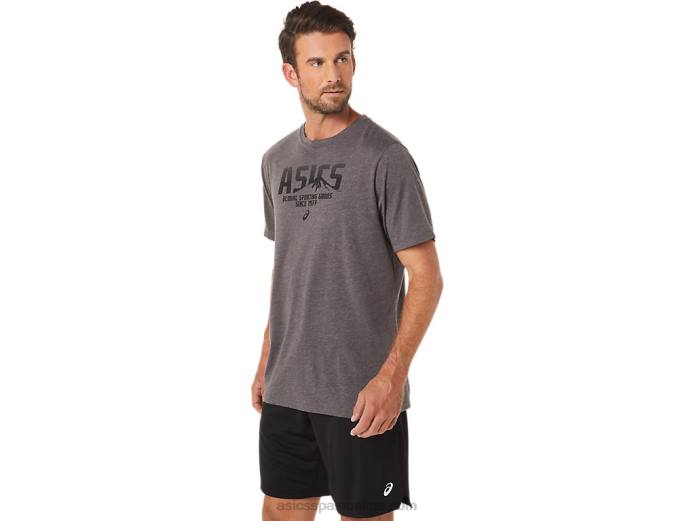 1977 mtn camiseta Asics 4L681637 brezo gris oscuro