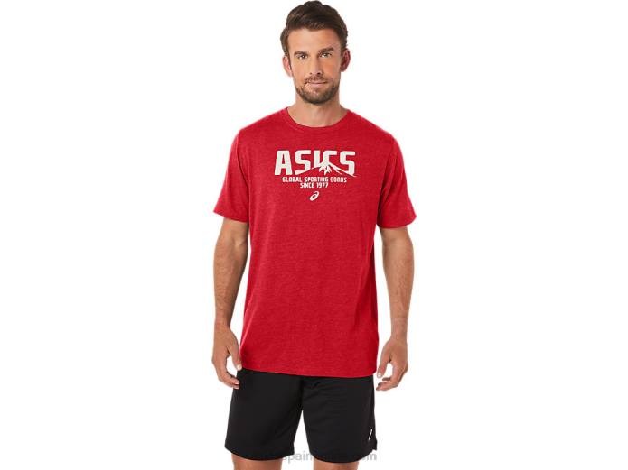 1977 mtn camiseta Asics 4L6821 brezo rojo clásico