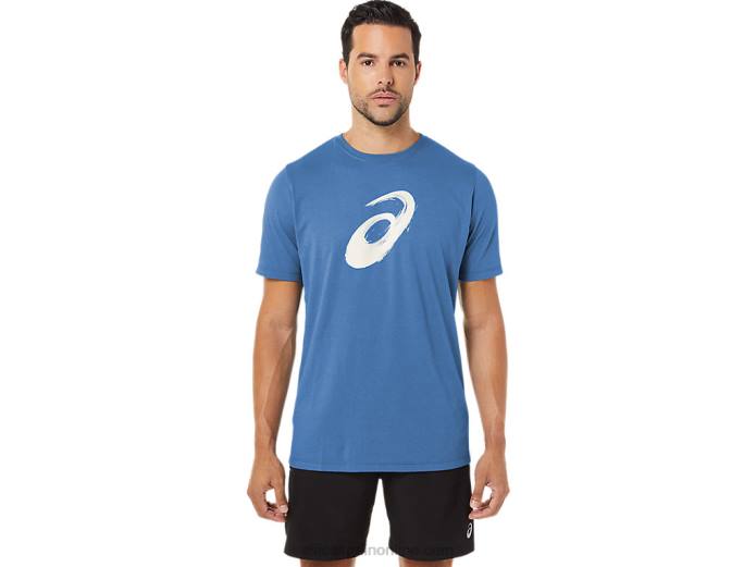 camiseta manga corta pincel Asics 4L681057 azur