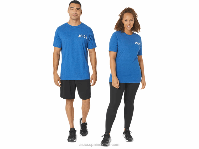 camiseta rayas amanecer Asics 4L68141 unidad de lago