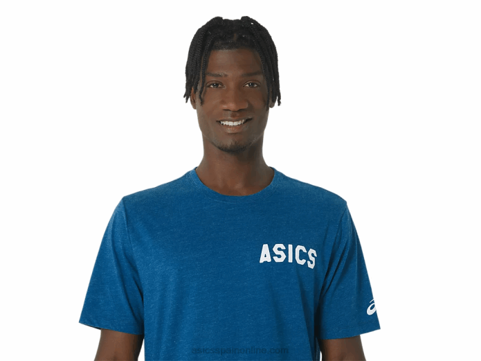 camiseta rayas amanecer Asics 4L68141 unidad de lago