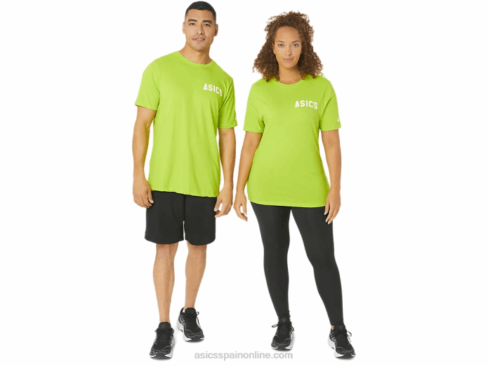 camiseta rayas amanecer Asics 4L68142 cáscara de limón