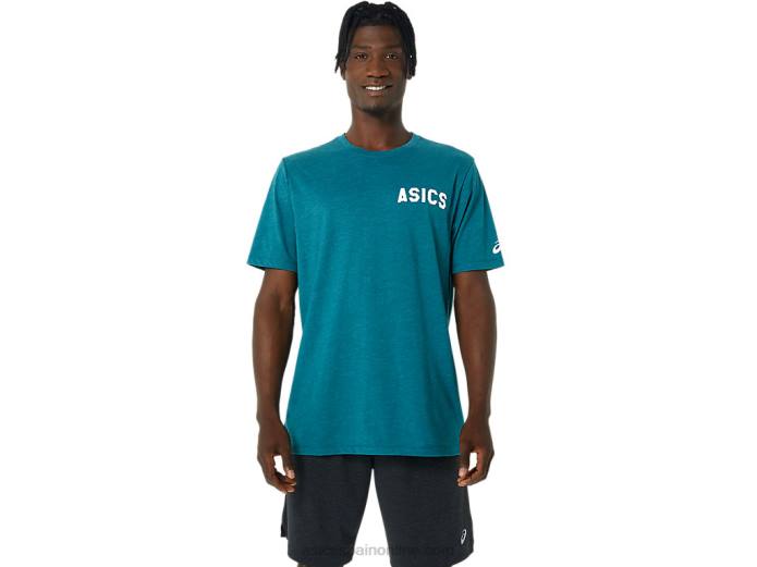 camiseta rayas amanecer Asics 4L68831 brezo de pino de terciopelo