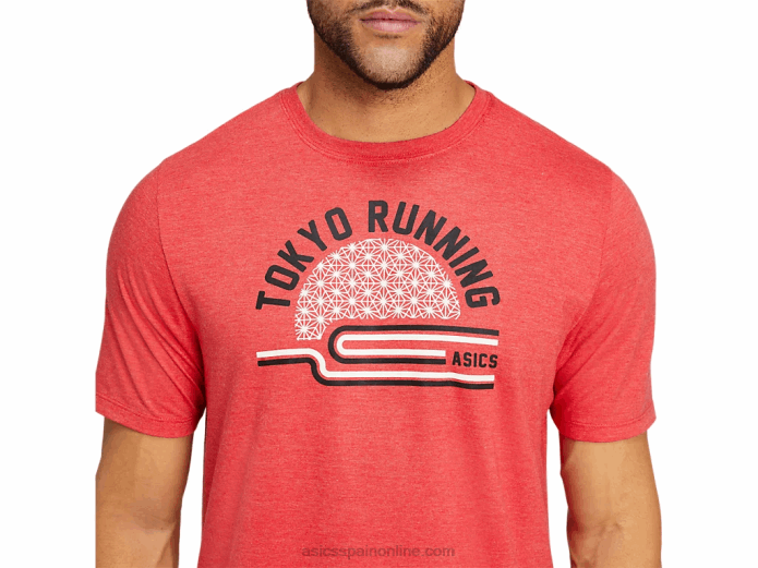 camiseta teatokyo Asics 4L682041 brezo rojo clásico