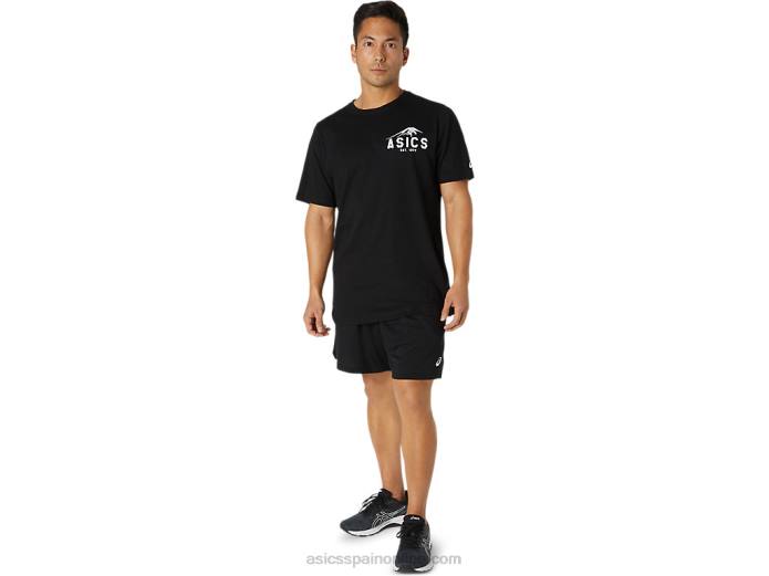 fuji 1977 camiseta Asics 4L682034 rendimiento negro