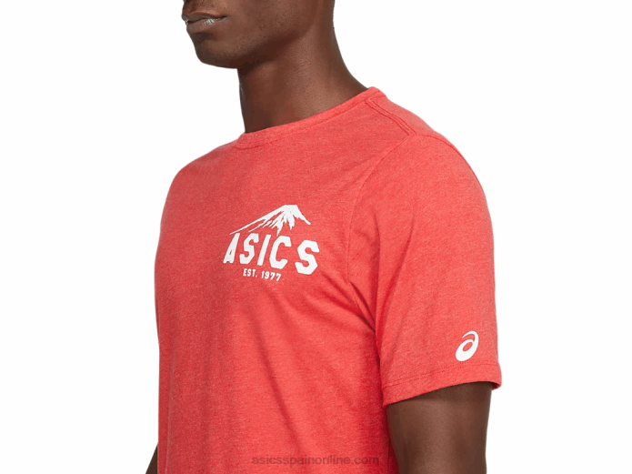 fuji 1977 camiseta Asics 4L682082 brezo rojo clásico