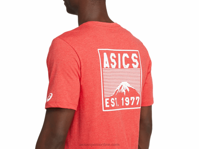 fuji 1977 camiseta Asics 4L682082 brezo rojo clásico