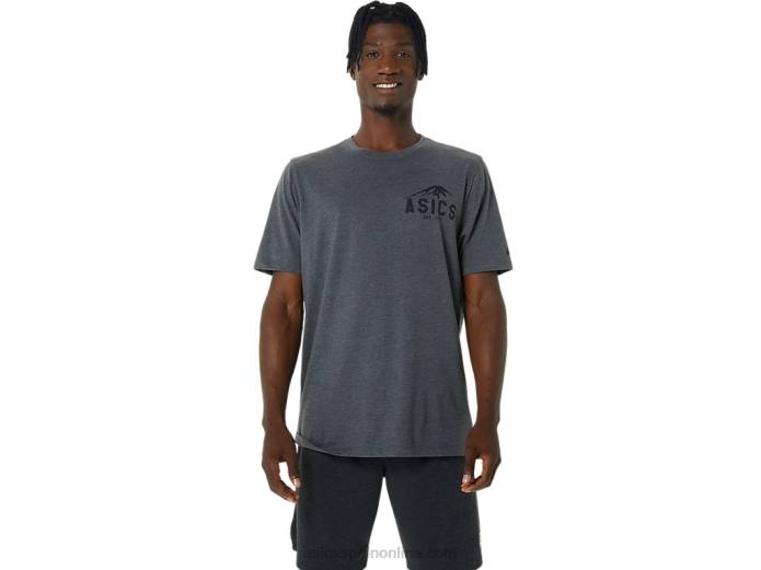 fuji 1977 camiseta Asics 4L68886 brezo gris oscuro