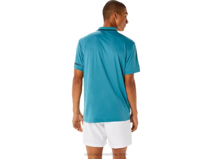 polo de hombre Asics 4L681117 pino brumoso