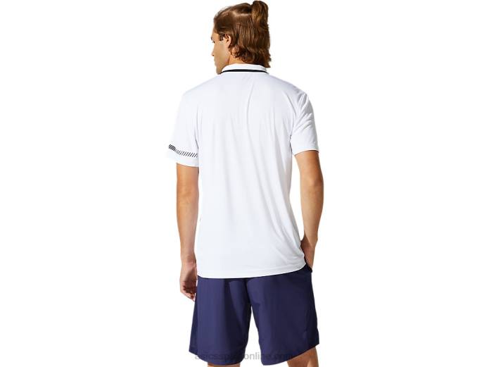 polo de hombre Asics 4L681965 blanco brillante