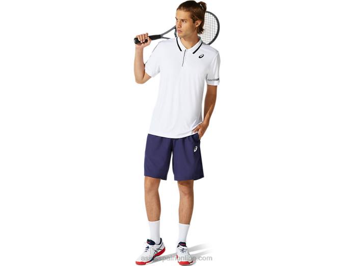 polo de hombre Asics 4L681965 blanco brillante