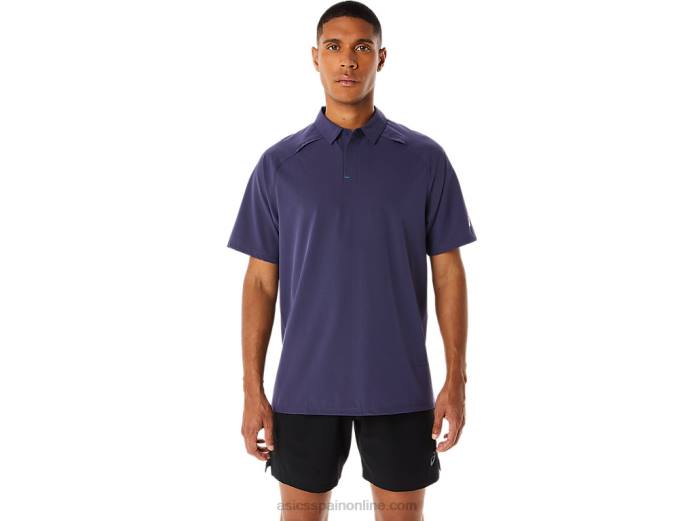 polo de hombre actibreeze jacquard Asics 4L68221 niebla índigo