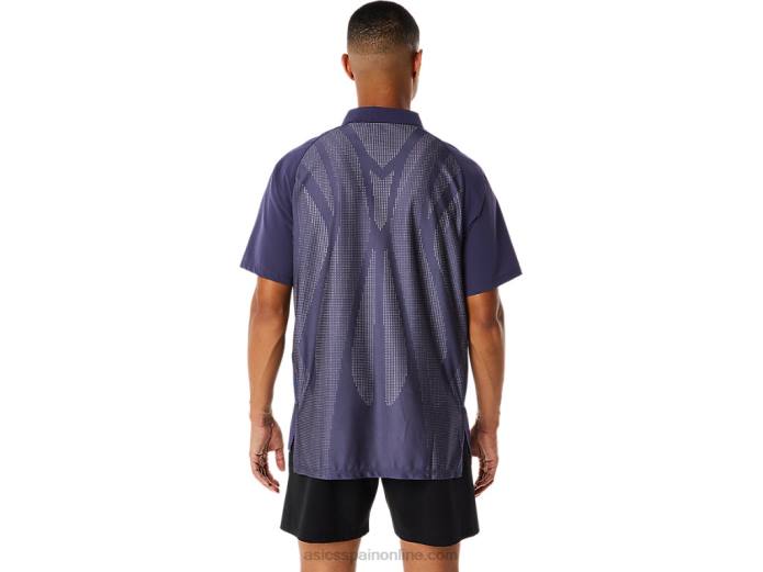 polo de hombre actibreeze jacquard Asics 4L68221 niebla índigo