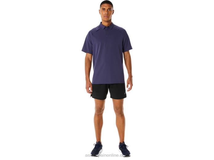 polo de hombre actibreeze jacquard Asics 4L68221 niebla índigo