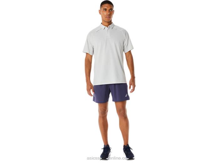 polo de hombre actibreeze jacquard Asics 4L68275 gris glaciar