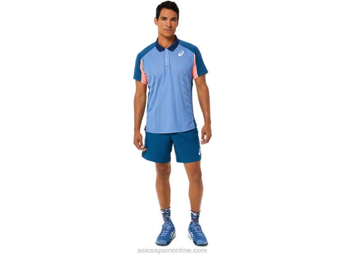 polo de partido de hombre Asics 4L681512 índigo claro