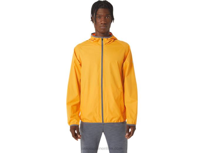 chaqueta plegable para hombre Asics 4L681043 ámbar/metrópolis