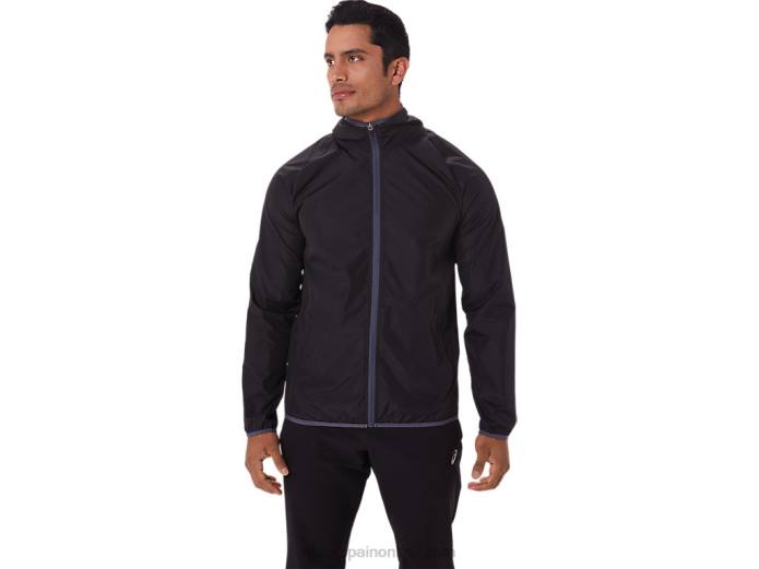 chaqueta plegable para hombre Asics 4L681793 rendimiento negro