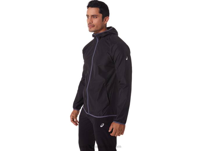 chaqueta plegable para hombre Asics 4L681793 rendimiento negro