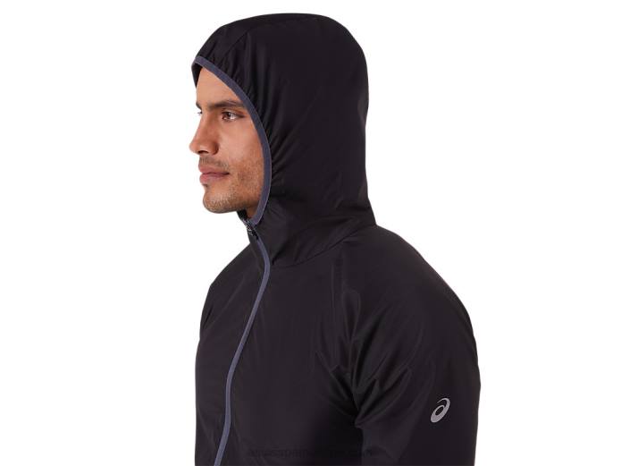 chaqueta plegable para hombre Asics 4L681793 rendimiento negro