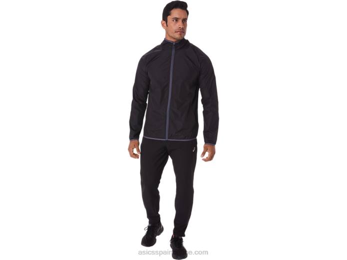 chaqueta plegable para hombre Asics 4L681793 rendimiento negro