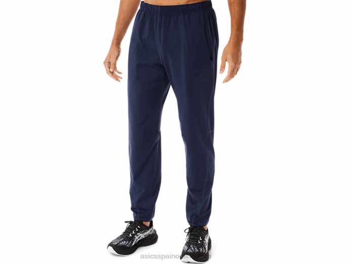 pantalones de hombre de punto cepillado Asics 4L68754 medianoche