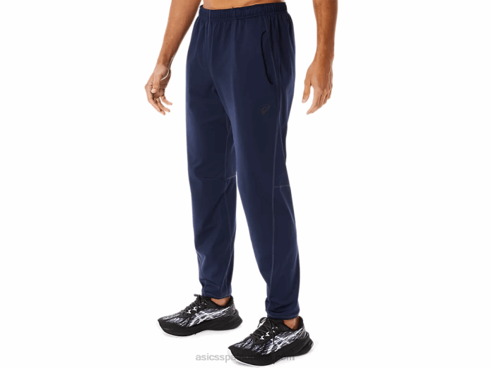 pantalones de hombre de punto cepillado Asics 4L68754 medianoche