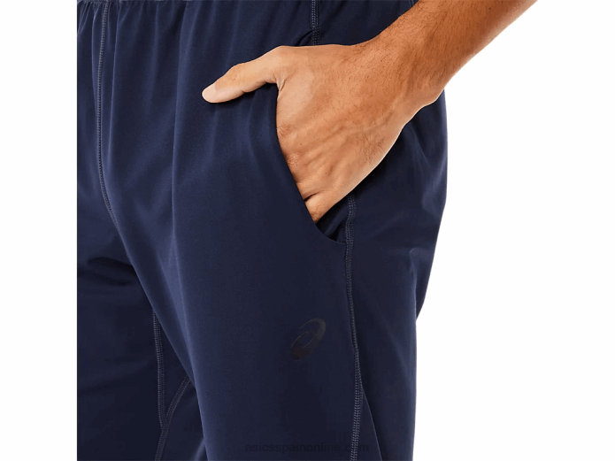 pantalones de hombre de punto cepillado Asics 4L68754 medianoche