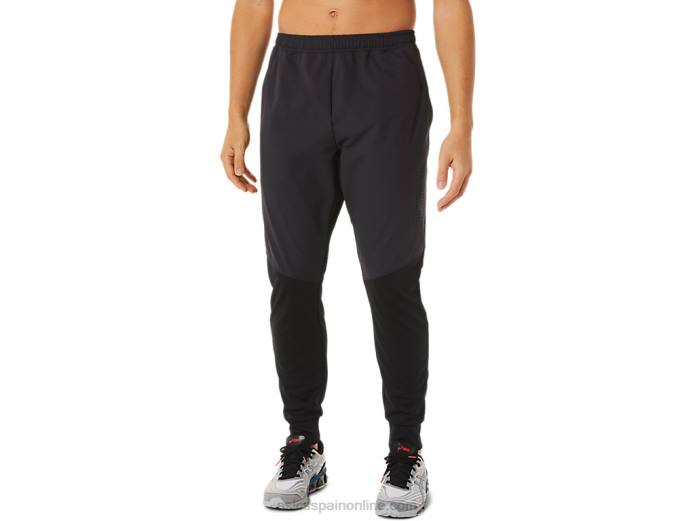 pantalones híbridos de hombre Asics 4L681451 rendimiento negro