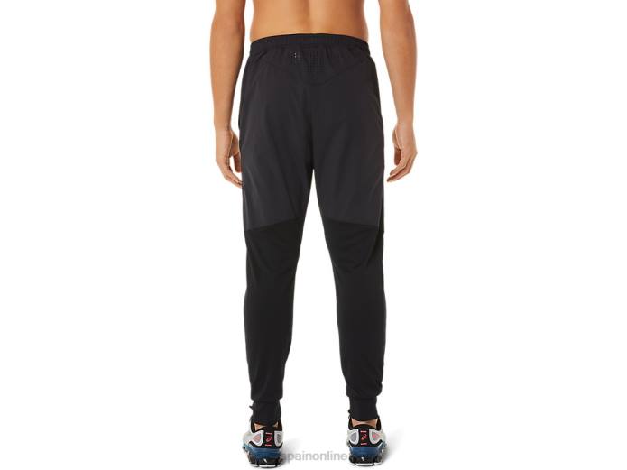 pantalones híbridos de hombre Asics 4L681451 rendimiento negro