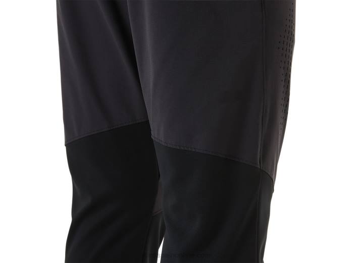 pantalones híbridos de hombre Asics 4L681451 rendimiento negro