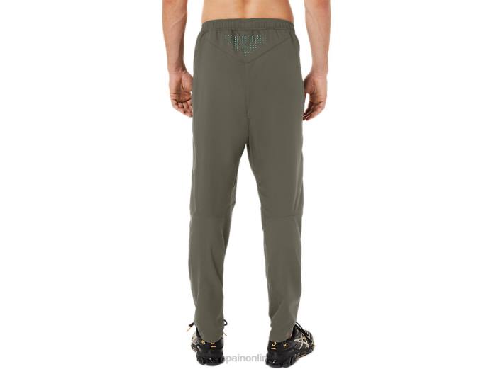 pantalones tejidos de hombre Asics 4L681438 manto verde