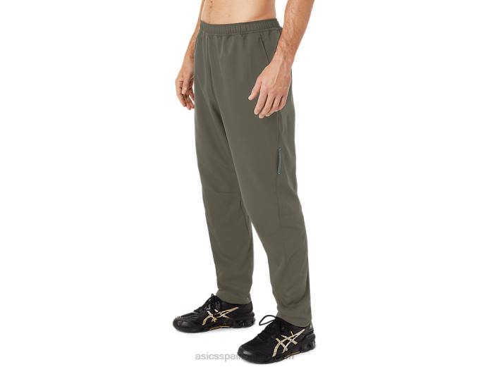 pantalones tejidos de hombre Asics 4L681438 manto verde