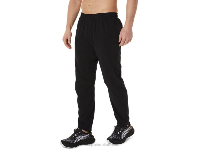 pantalones tejidos de hombre Asics 4L68984 rendimiento negro