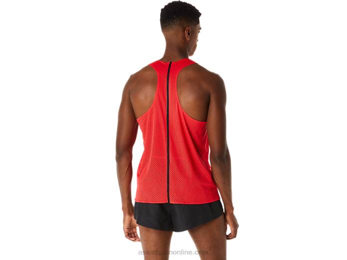 camiseta de hombre jacquard actibreeze Asics 4L68130 rojo electrico