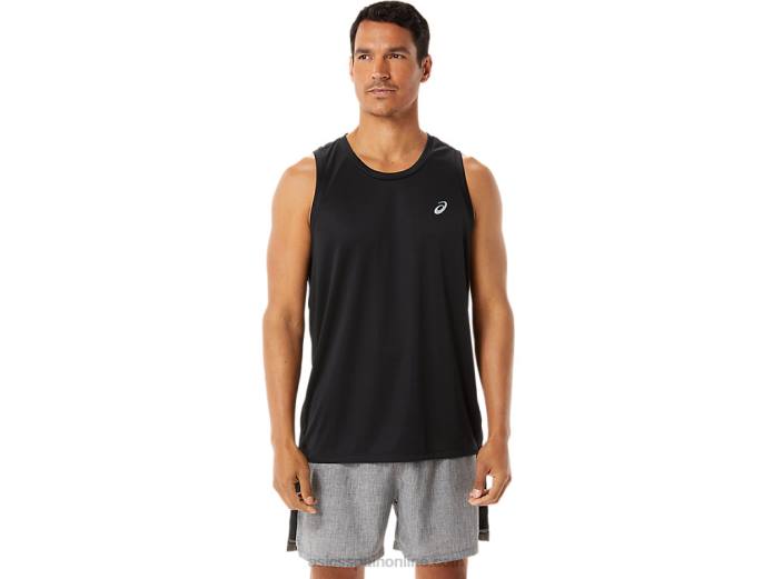 camiseta de lyte confeccionada para hombre Asics 4L68311 rendimiento negro