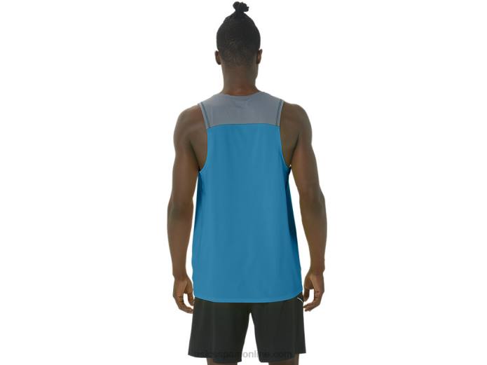 camiseta pr lyte hombre Asics 4L68196 isla azul