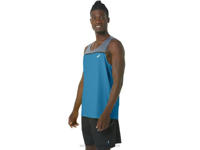 camiseta pr lyte hombre Asics 4L68196 isla azul