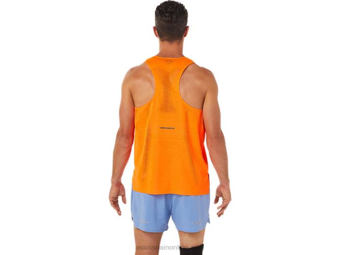 camiseta ventilada actibreeze para hombre Asics 4L681326 naranja impactante