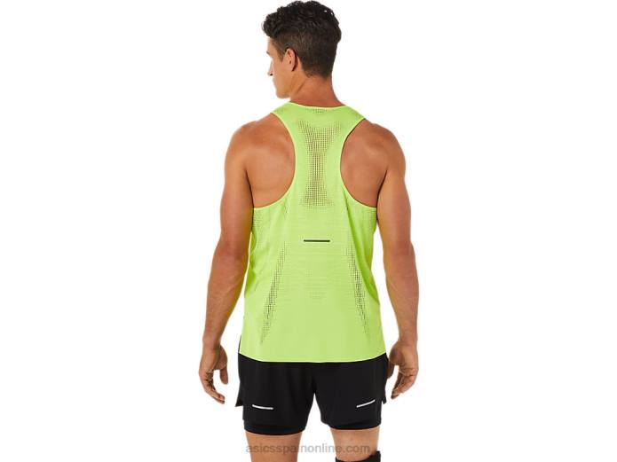 camiseta ventilada actibreeze para hombre Asics 4L681391 peligro verde