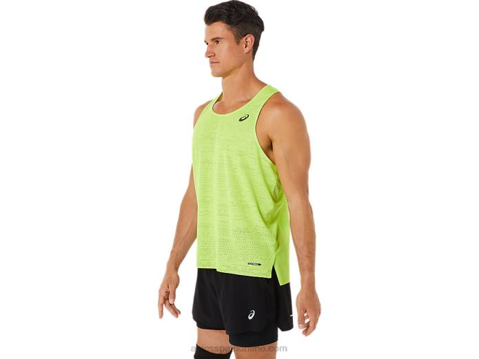 camiseta ventilada actibreeze para hombre Asics 4L681391 peligro verde