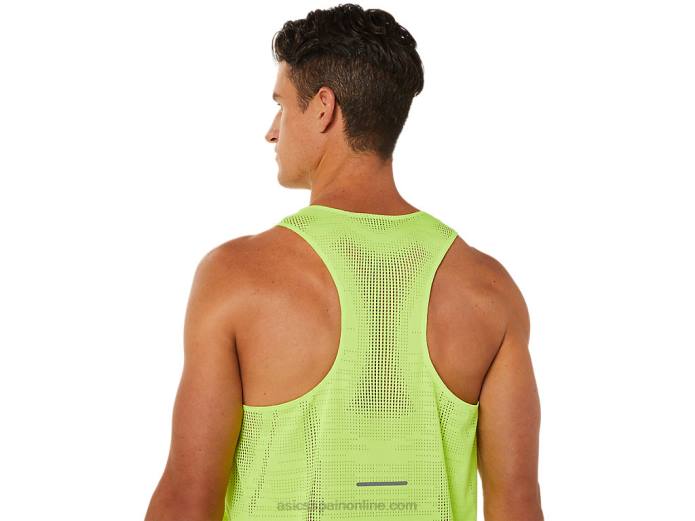 camiseta ventilada actibreeze para hombre Asics 4L681391 peligro verde