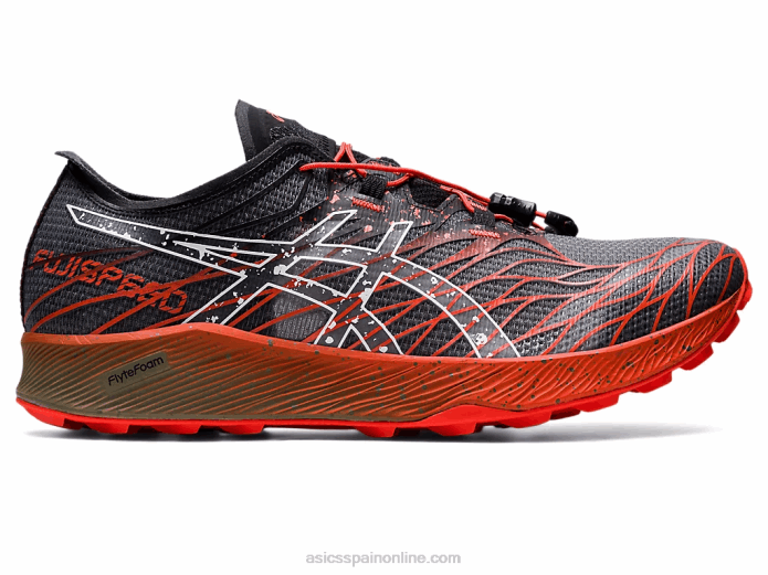 fujivelocidad Asics 4L68976 tomate negro/cherry