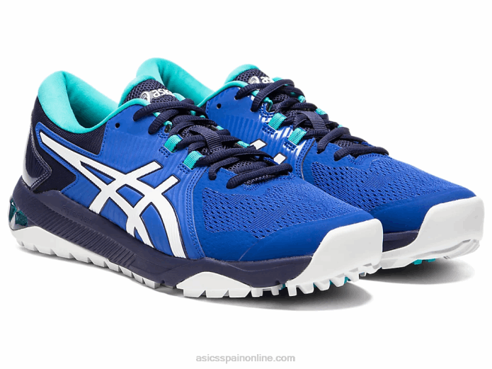 gel-course glide hombres Asics 4L681990 azul blanco