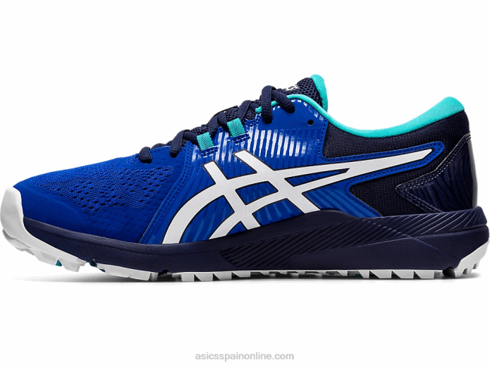 gel-course glide hombres Asics 4L681990 azul blanco