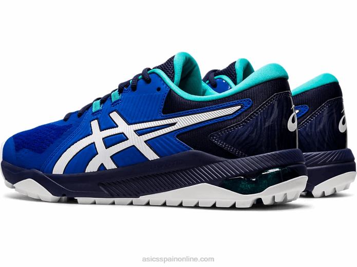 gel-course glide hombres Asics 4L681990 azul blanco