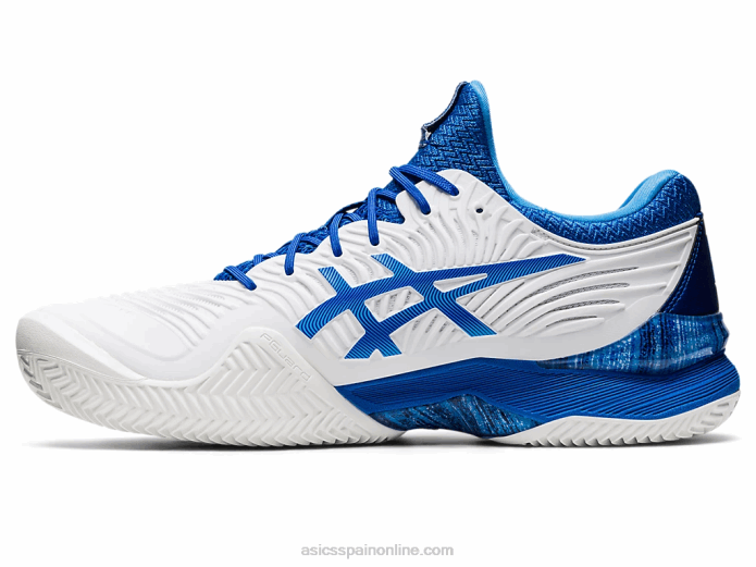 cancha ff novak arcilla Asics 4L681003 blanco/azul atun