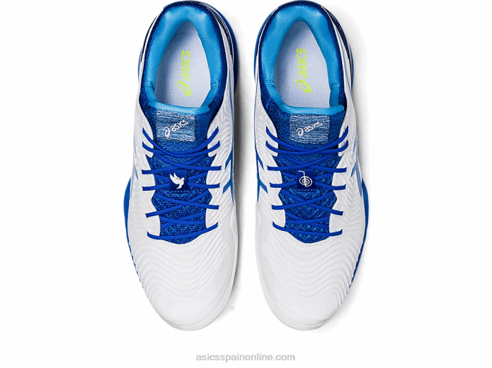 cancha ff novak arcilla Asics 4L681003 blanco/azul atun